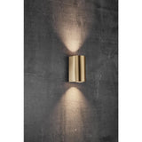 Nordlux Canto Maxi 2 Outdoor Wall Light Brass