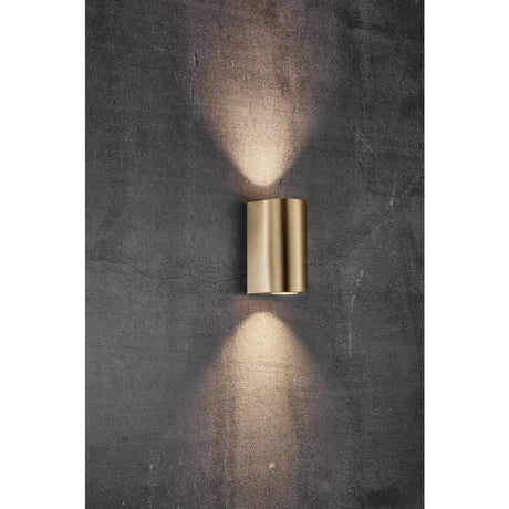 Nordlux Canto Maxi 2 Outdoor Wall Light Brass