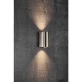Nordlux Canto Maxi 2 Outdoor Wall Light Stainless Steel