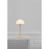 Nordlux Ellen 20 Indoor Table Lamp Brass, Glass Shade
