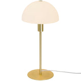 Nordlux Ellen 20 Indoor Table Lamp Brass, Glass Shade