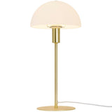 Nordlux Ellen 20 Indoor Table Lamp Brass, Glass Shade