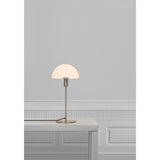Nordlux Ellen 20 Indoor Table Lamp Brushed Steel, Glass Shade