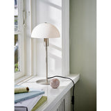 Nordlux Ellen 20 Indoor Table Lamp Brushed Steel, Glass Shade