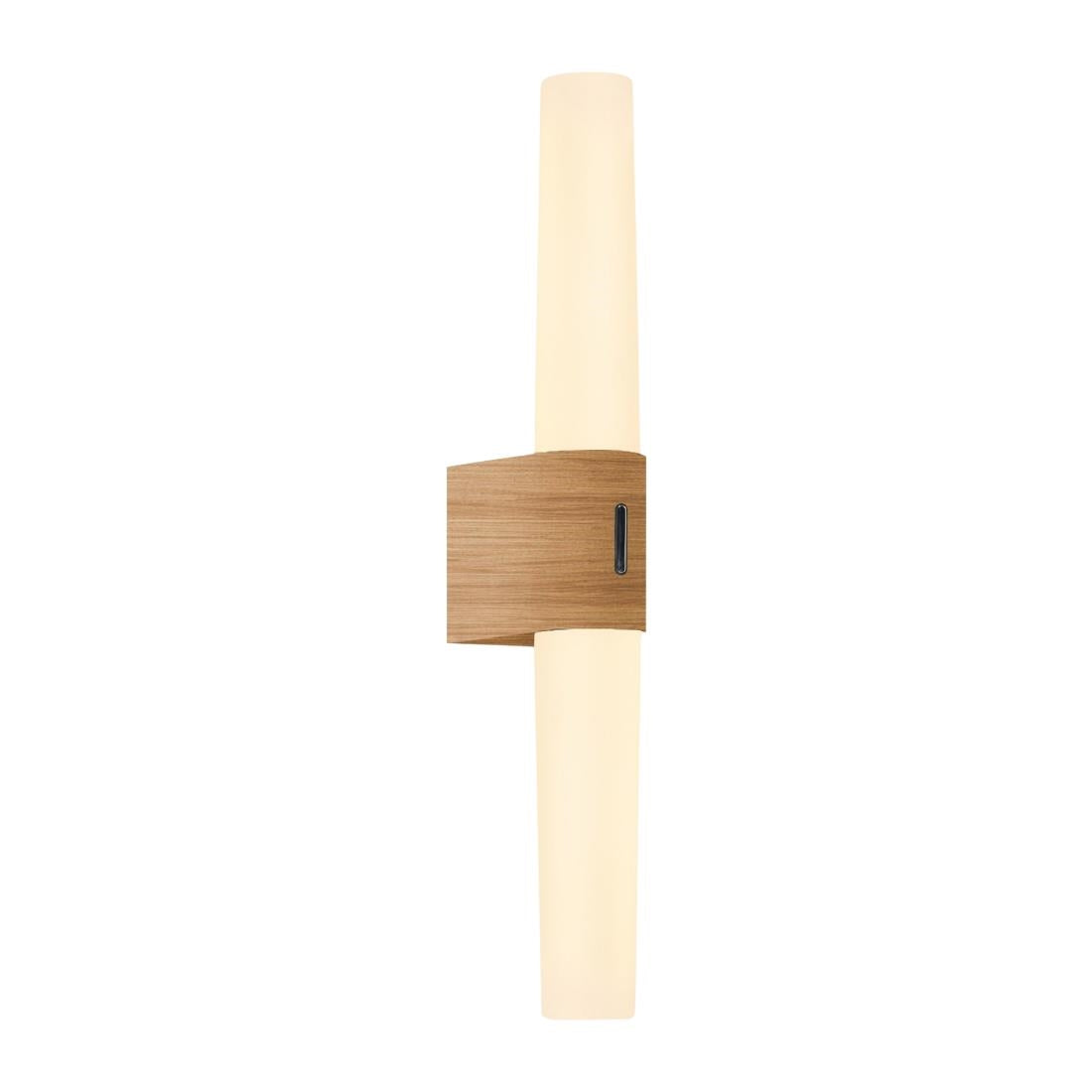 Nordlux Helva Double Basic Indoor Wall Light Wood Foil