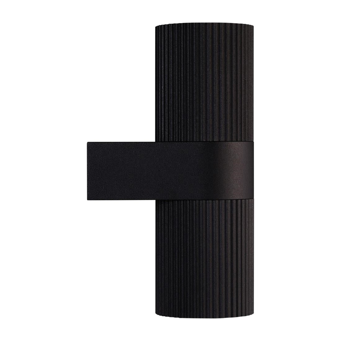 Nordlux Kyklop Ripple Outdoor Wall Light Black