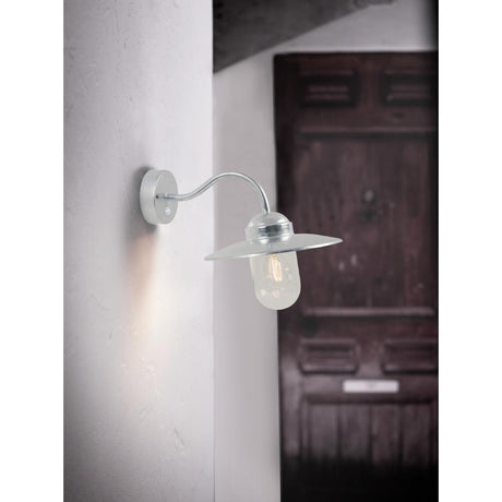 Nordlux Luxembourg Outdoor Wall Light with Sensor Galvanised