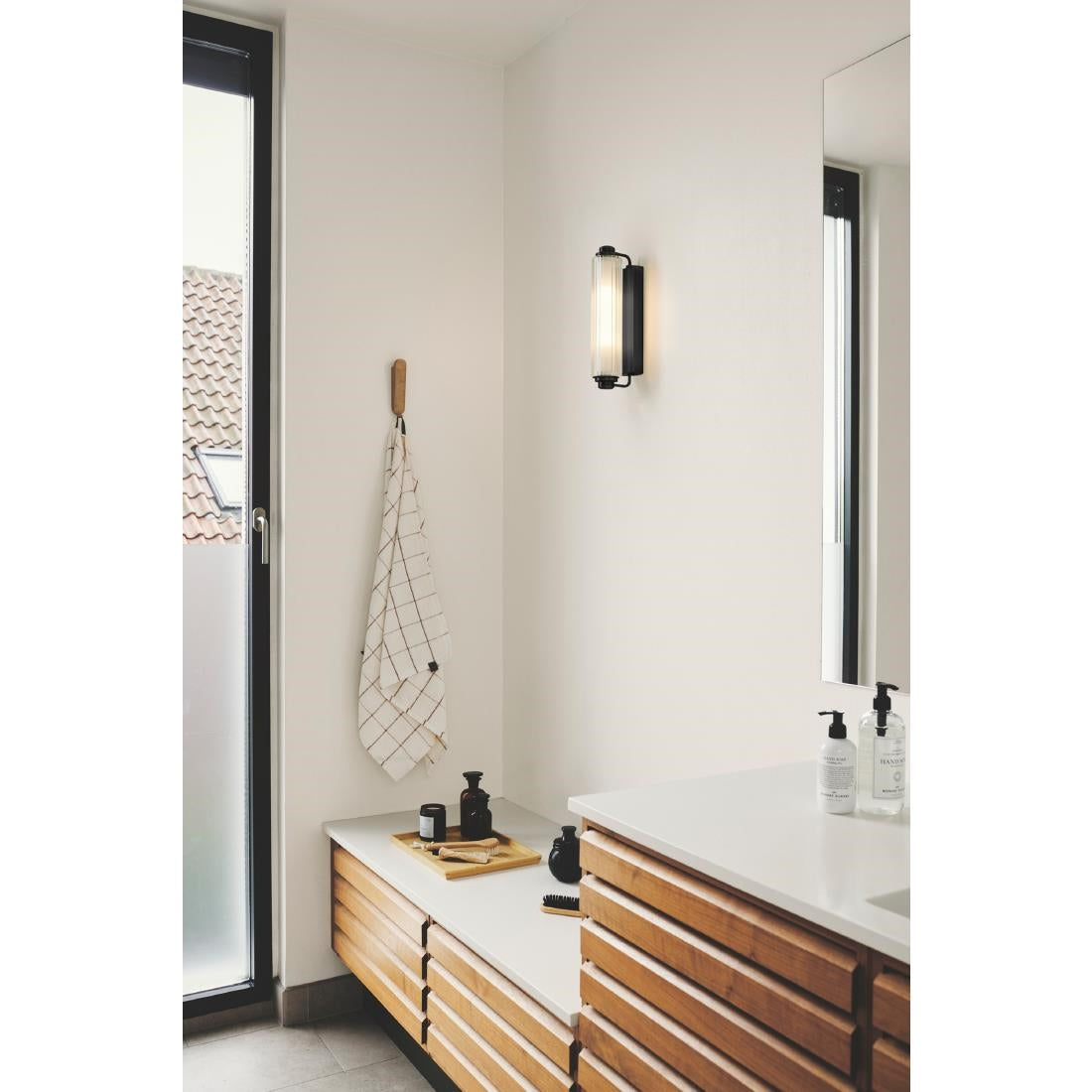 Nordlux Nimal Double Indoor Wall Light Black