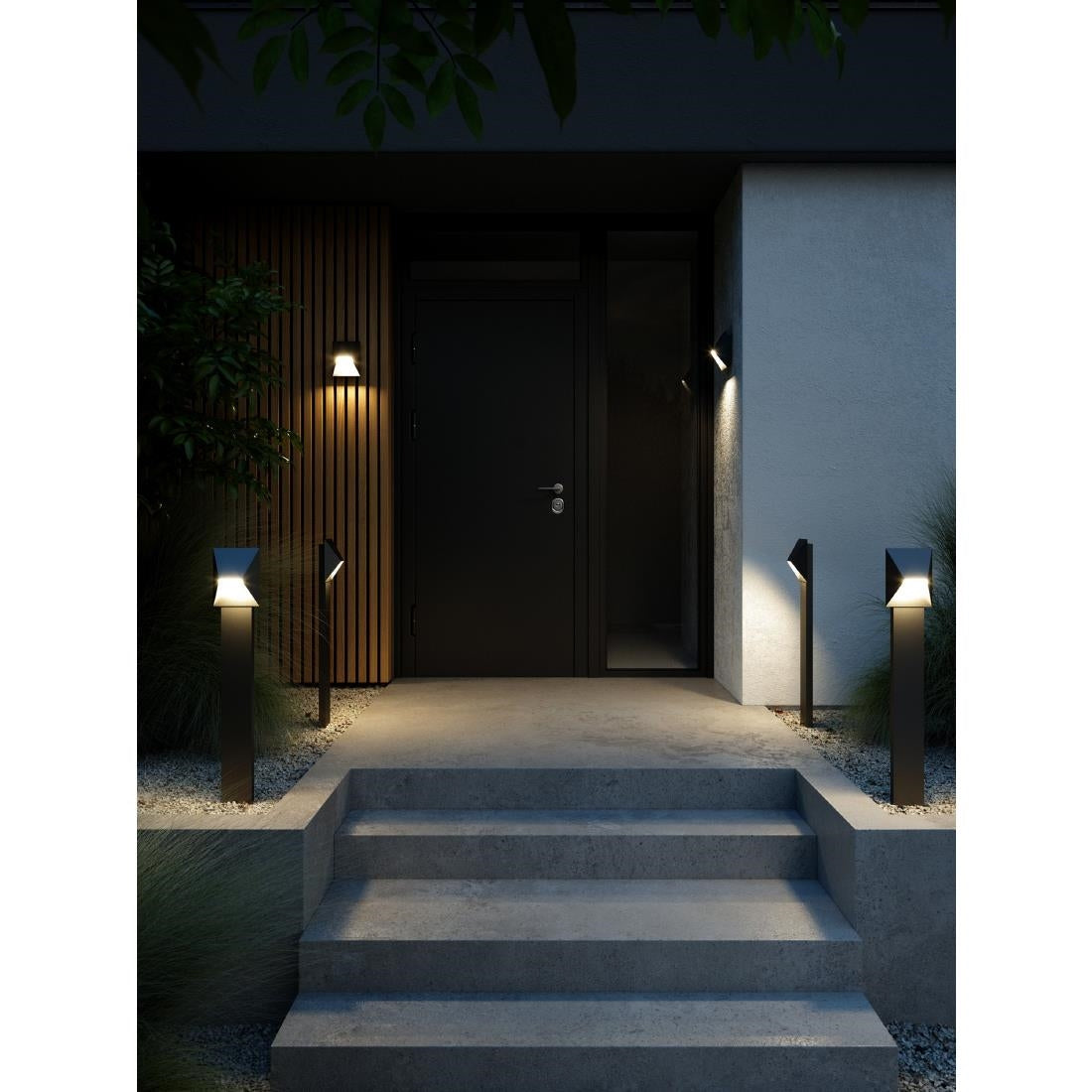 Nordlux Pontio 15 Outdoor Wall Light Black