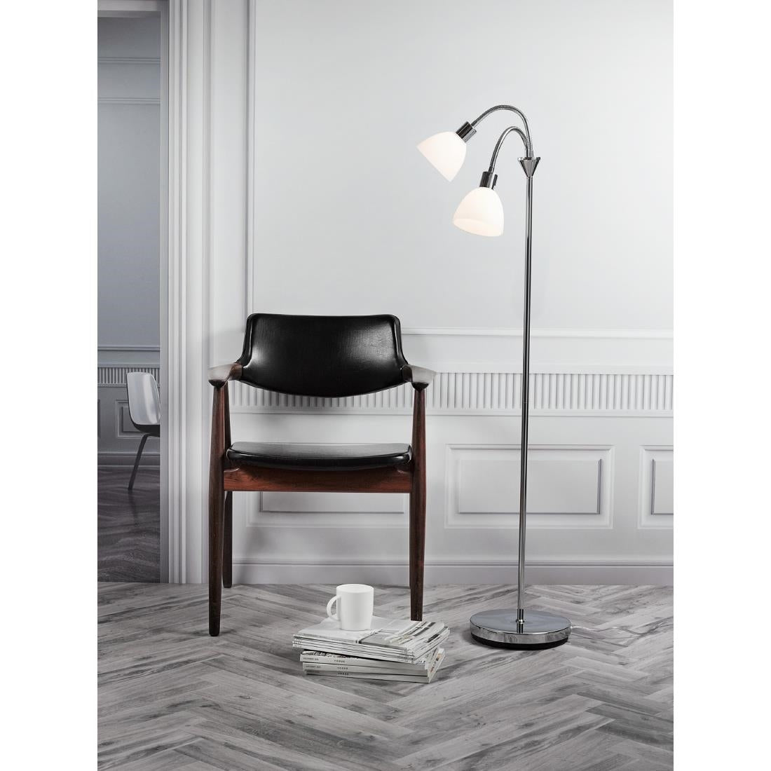 Nordlux Ray Double Floor Lamp Chrome