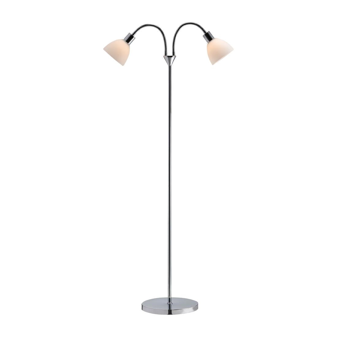 Nordlux Ray Double Floor Lamp Chrome