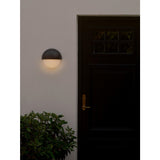 Nordlux Scorpius Maxi Round Outdoor Wall Light Black Plastic