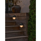 Nordlux Scorpius Round Outdoor Wall Light Black Plastic