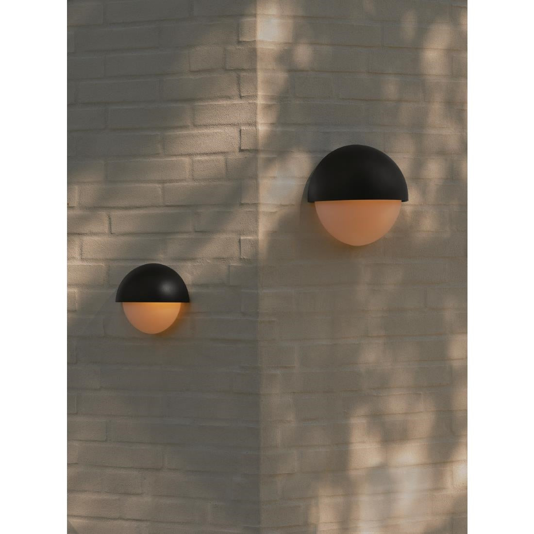 Nordlux Scorpius Round Outdoor Wall Light Black Plastic