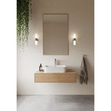 Nordlux Tangens Double Indoor Wall Light Brushed Steel