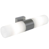 Nordlux Tangens Double Indoor Wall Light Brushed Steel