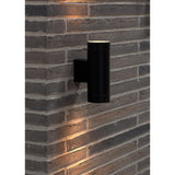 Nordlux Tin Maxi Double Outdoor Wall Light Black