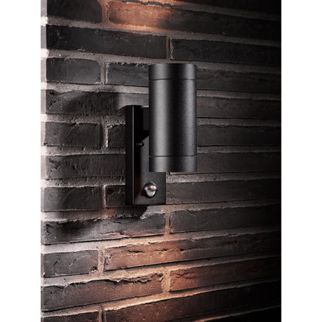 Nordlux Tin Maxi Double Sensor Outdoor Wall Light Black