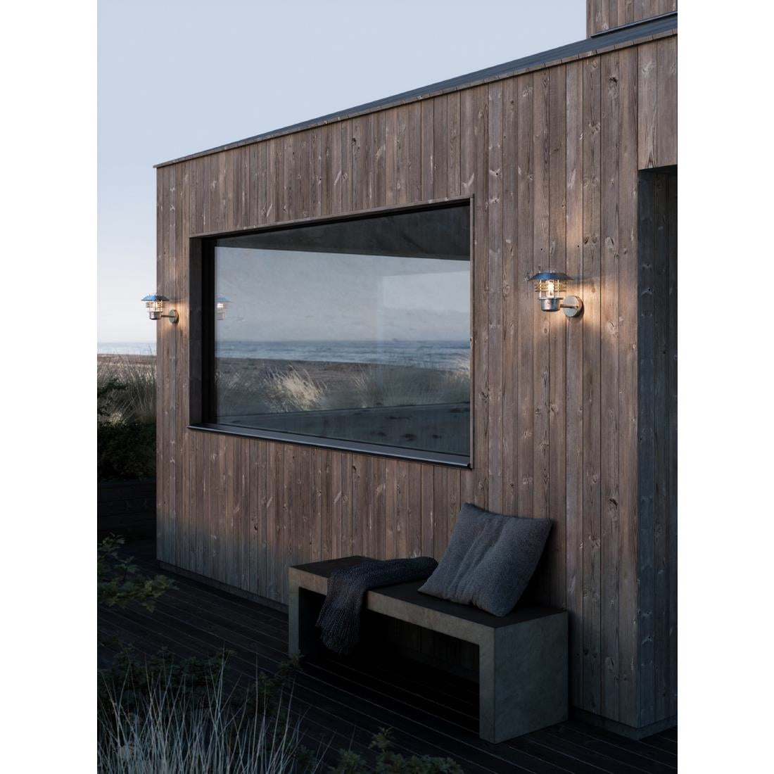 Nordlux Vejers Up Outdoor Wall Light Galvanised