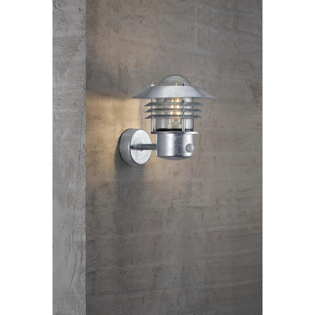 Nordlux Vejers Sensor Outdoor Wall Light Galvanised