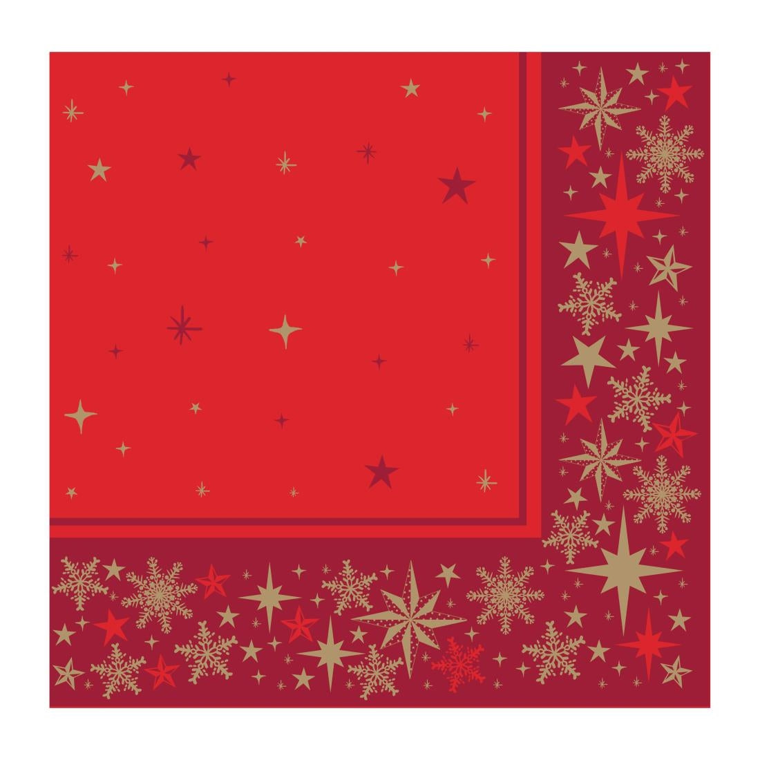 Swantex Lunch Napkins Merry & Bright Red 330x330mm (1000 Pack)