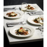 Churchill Viana Footed Plates 261mm White (12 Pack)