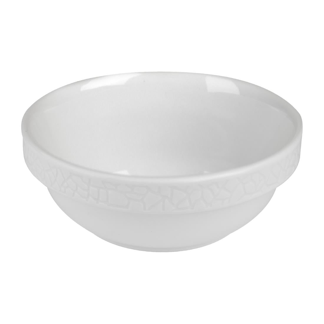 Churchill Viana Stacking Bowls White 280ml (6 Pack)