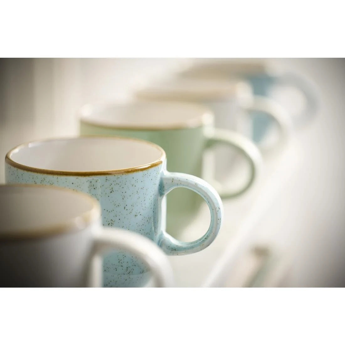 Churchill Stonecast Bubble Mugs Duck Egg Blue 440ml (6 Pack)