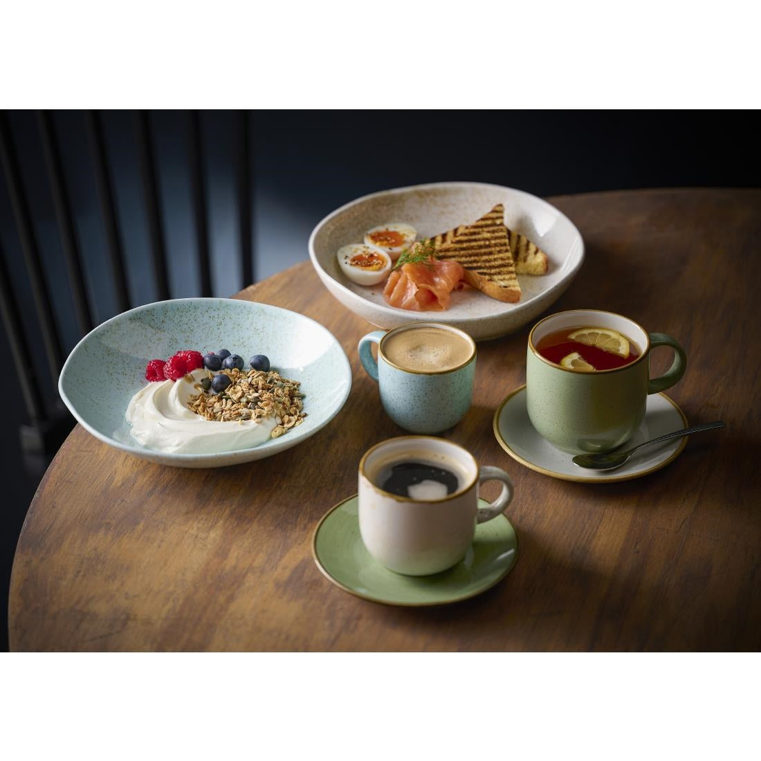 Churchill Stonecast Natural Organic Platters Nutmeg Cream 260x150mm (6 Pack)
