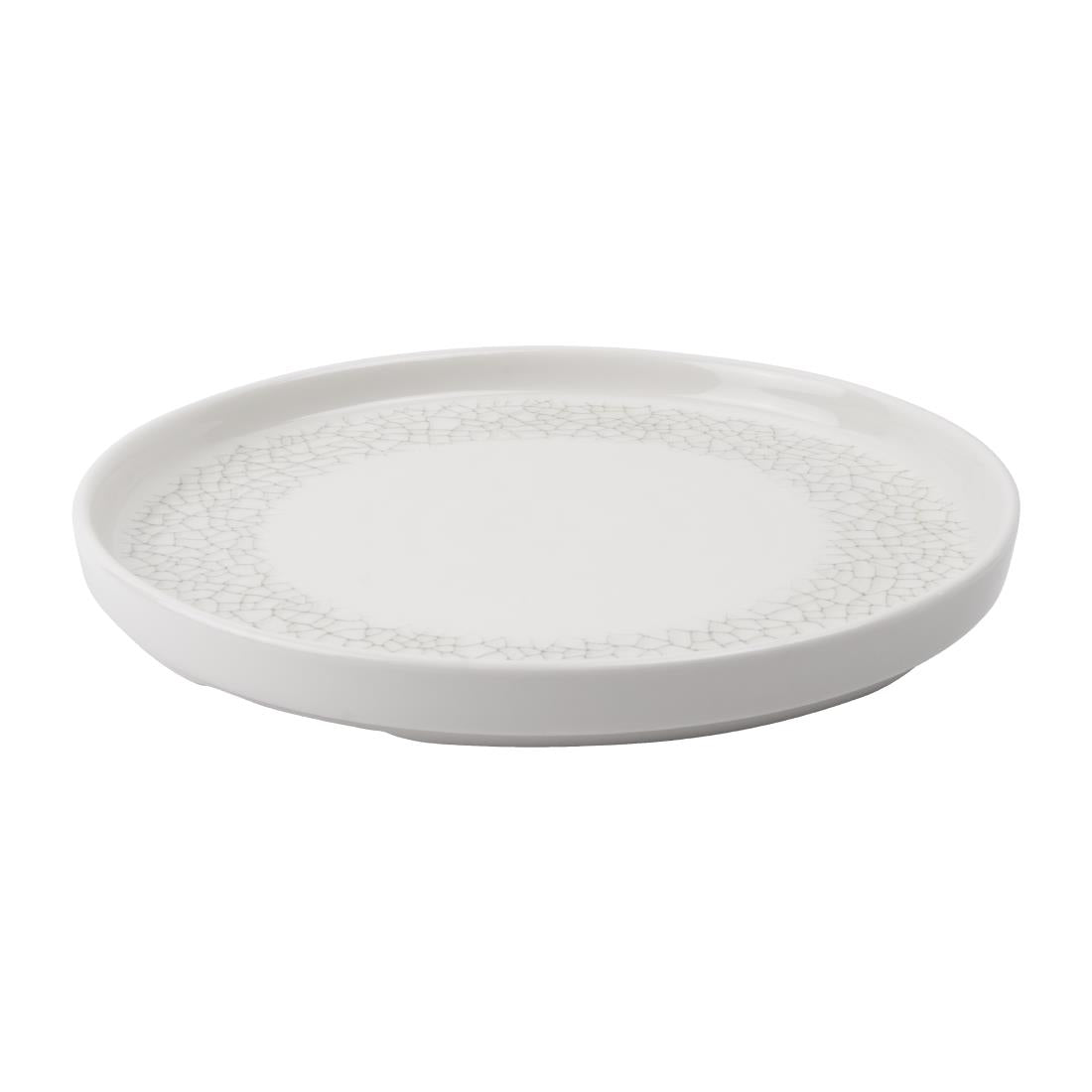 Churchill Viana Walled Plates Charcoal Grey 260mm (6 Pack)
