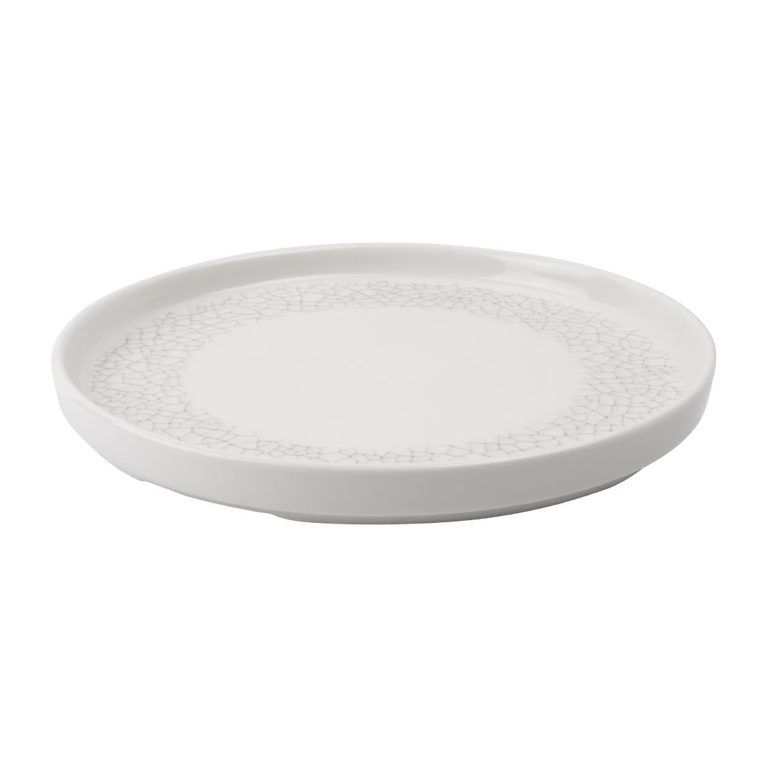Churchill Viana Walled Plates Charcoal Grey 210mm (6 Pack)