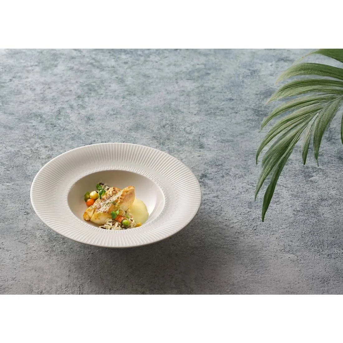 Schönwald Vibes Rimmed Oval Plates 240x150mm (12 Pack)