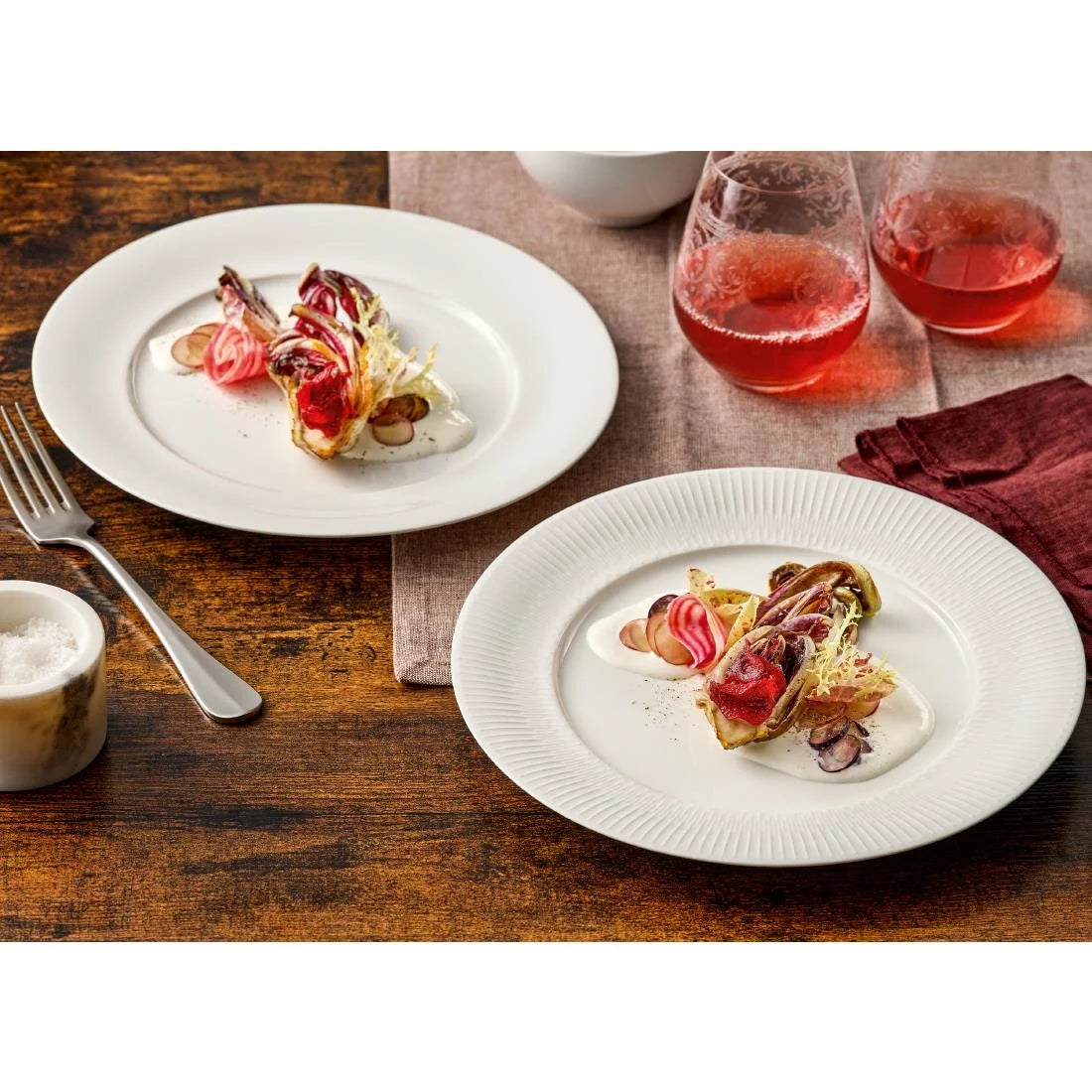 Schönwald Vibes Rimmed Oval Plates 240x150mm (12 Pack)