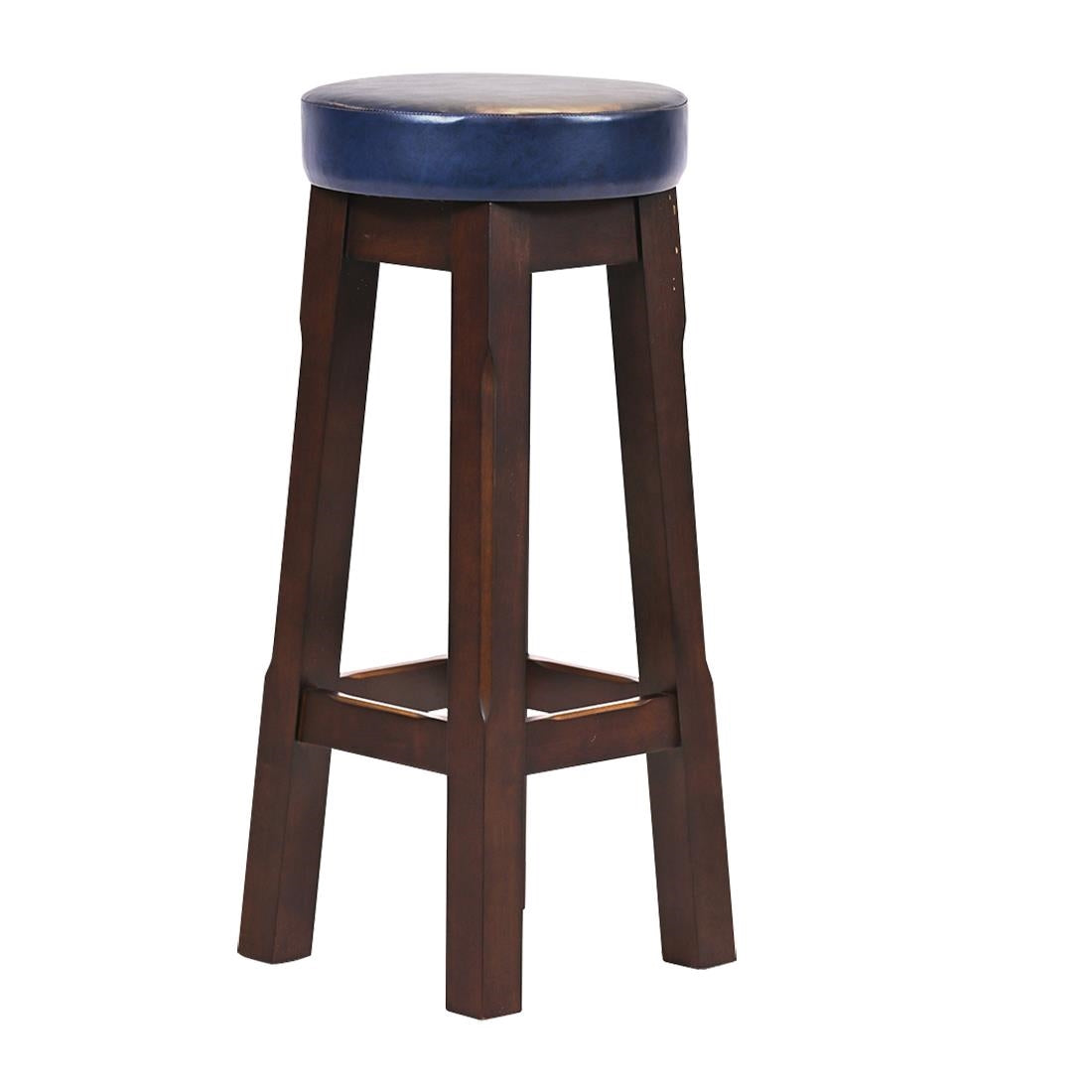 Everyday Wessex Dark Walnut High Stool with Bison Midnight Seat (2 Pack)
