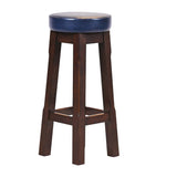 Everyday Wessex Dark Walnut High Stool with Bison Midnight Seat (2 Pack)