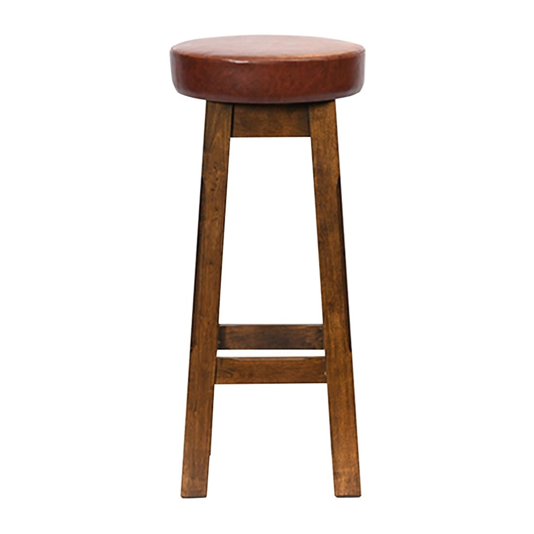 Everyday Wessex Vintage High Stool with Bison Espresso Seat (2 Pack)