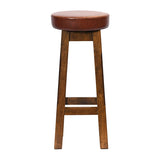 Everyday Wessex Vintage High Stool with Bison Espresso Seat (2 Pack)
