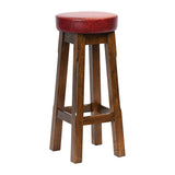 Everyday Wessex Vintage High Stool with Bison Bordeaux Seat (2 Pack)