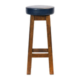 Everyday Wessex Vintage High Stool with Bison Midnight Seat (2 Pack)