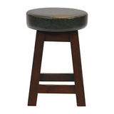 Everyday Wessex Dark Walnut Low Stool with Bison Cedar Seat (2 Pack)