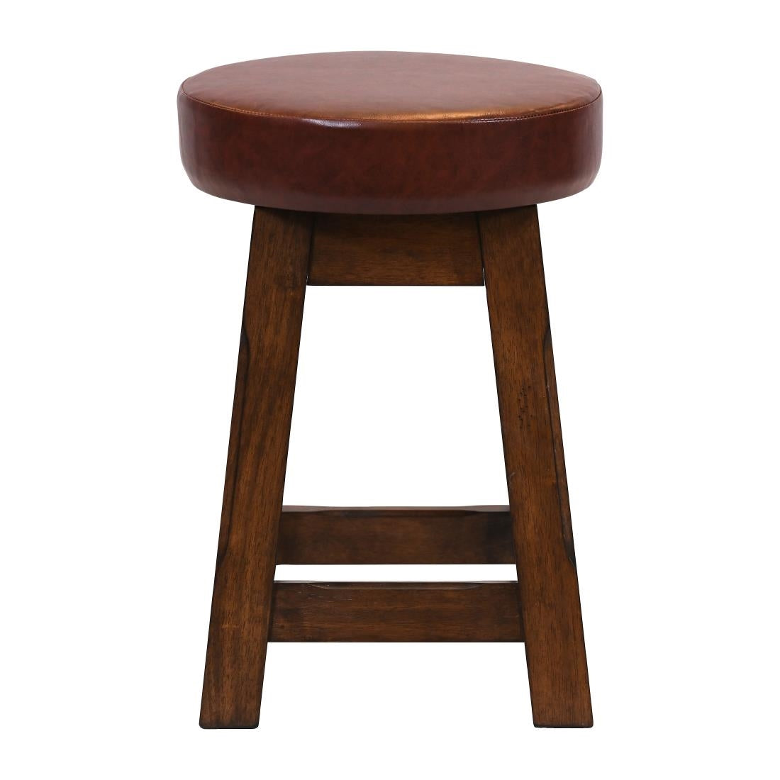 Everyday Wessex Vintage Low Stool with Bison Espresso Seat (2 Pack)