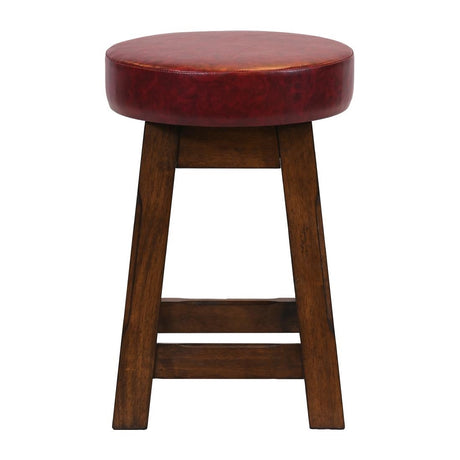 Everyday Wessex Vintage Low Stool with Bison Bordeaux Seat (2 Pack)
