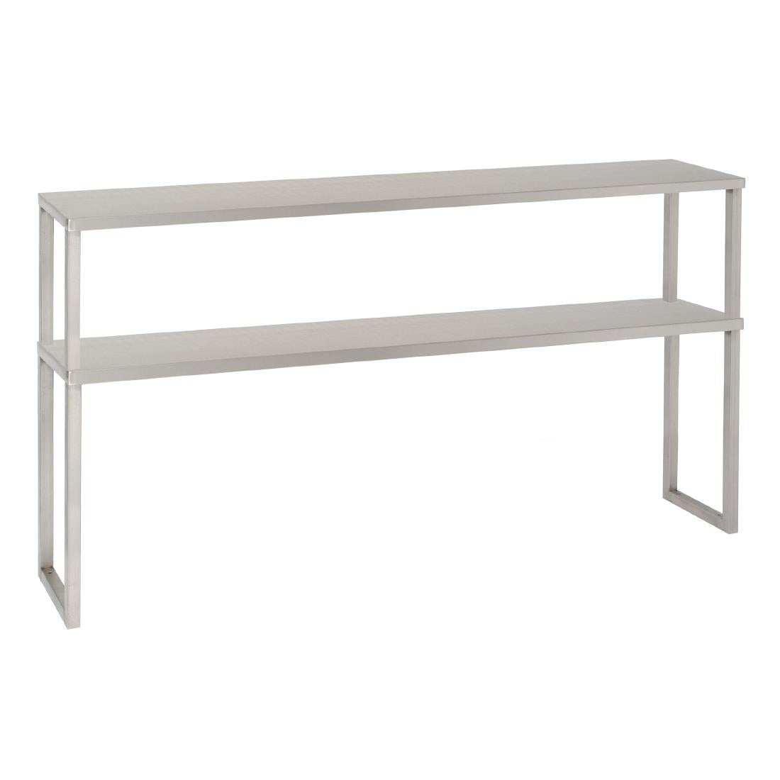 Parry Stainless Steel Two Tier Heated Chefs Rack with L Bracket 1000x300mm