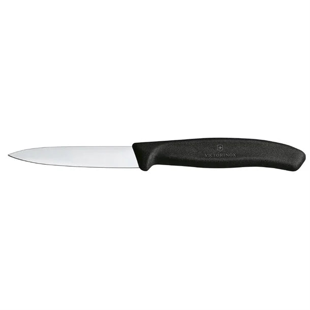 Victorinox Swiss Classic Paring Knife Straight Pointed Black 19cm (Pack 2)