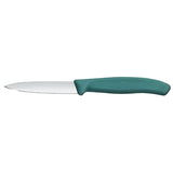 Victorinox Swiss Classic Paring Knife Straight Pointed Green 19cm (Pack 2)