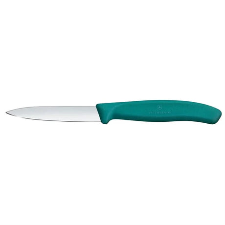 Victorinox Swiss Classic Paring Knife Straight Pointed Tip Green 19cm