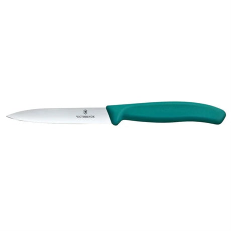 Victorinox Swiss Classic Paring Knife Straight Pointed Tip Green 21cm