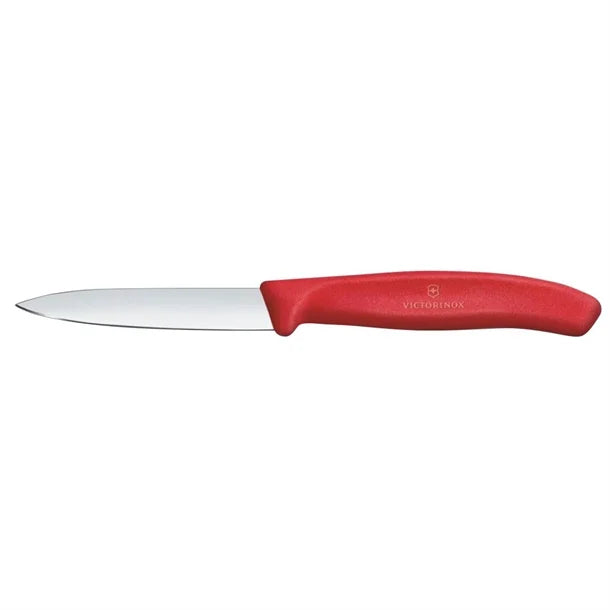 Victorinox Swiss Classic Paring Knife Straight Pointed Tip Red 19cm