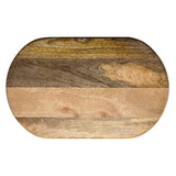 Olympia Mango Wood Rounded Rectangular Display Stand with Legs 350x220mm