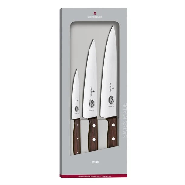 Victorinox Wood Chef's Knife Set (3 Piece)
